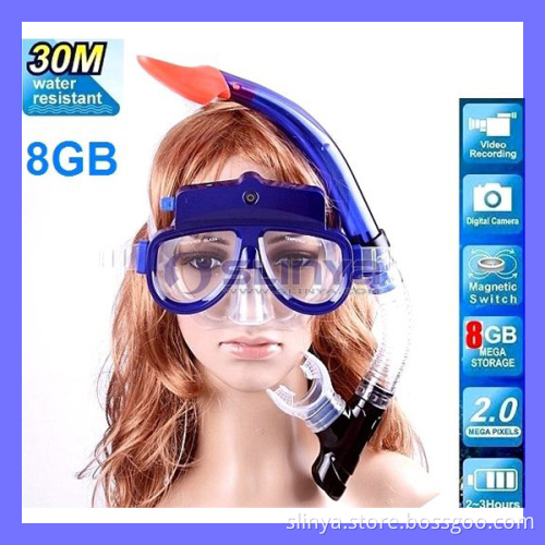 Liquid 8GB Memory Card Underwater 30m DVR DV Swim Sport Diving Mask Camera Plus Snorkeling (SL-015)